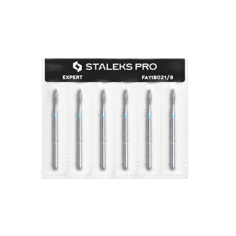 STALEKS PRO Fresa De Diamante FLAMA AGUDA 2 1mm Grano Medio Cabeza 8 0mm