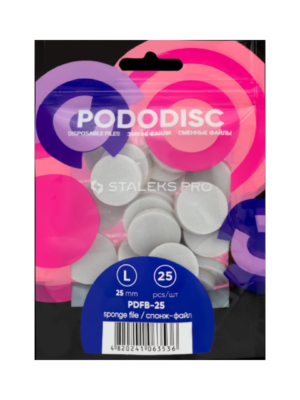 STALEKS PRO Repuestos sponge para PODODISC talla L (25 unidades)