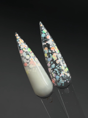 RN RUSSIAN NAILS HEXAGON FLAKES, 5g (tono 02)