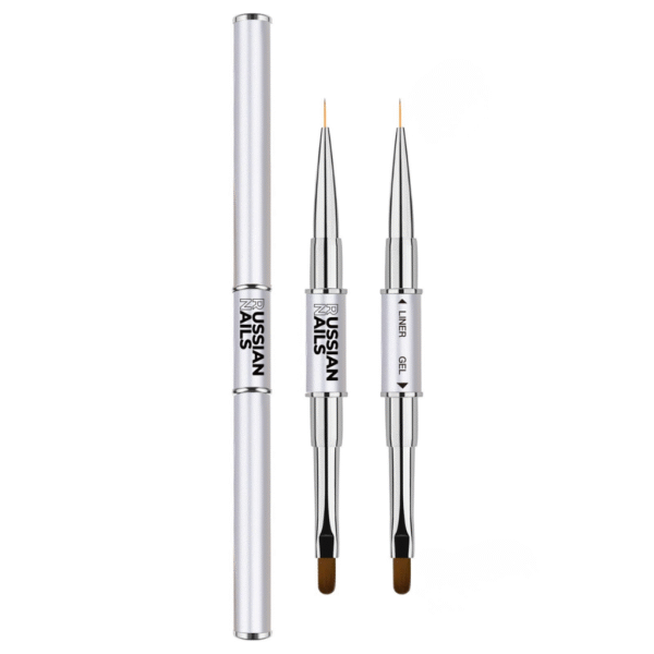 RN RUSSIAN NAILS Pincel para gel (11mm) + liner (7mm)