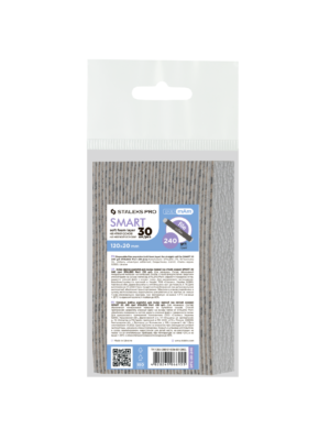STALEKS PRO Repuestos papmAm acolchados SMART para base recta EXPERT 20 240 grit (30 unidades)