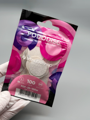 STALEKS PRO Repuestos finos para PODODISC talla L 100 grit (50 unidades)