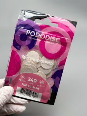 STALEKS PRO Repuestos finos para PODODISC talla M 240 grit (50 unidades)