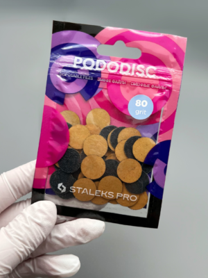 STALEKS PRO Repuestos finos para PODODISC talla S 80 grit (50 unidades)