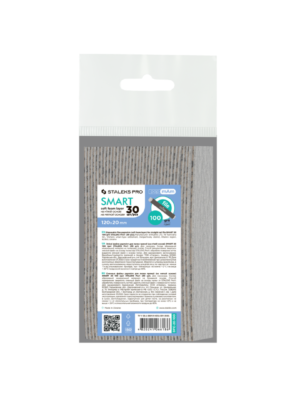 STALEKS PRO Repuestos papmAm acolchados SMART para base recta EXPERT 20 100 grit (30 unidades)