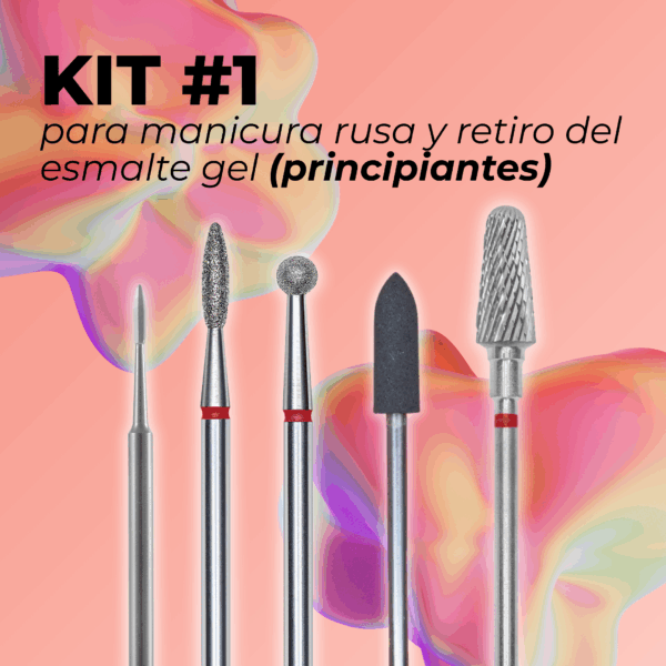 KIT #1 para manicura rusa y retiro del esmalte gel (principiantes)