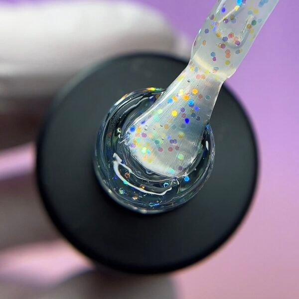 RN RUSSIAN NAILS TOP COAT con efecto 10ml/0.3oz (tono 06, copos multicolor)