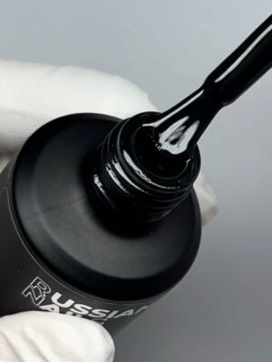 RN RUSSIAN NAILS GEL POLISH Esmalte gel color negro, 15ml
