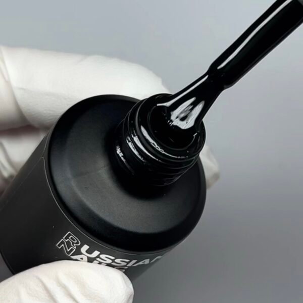RN RUSSIAN NAILS Esmalte gel color negro, 15ml