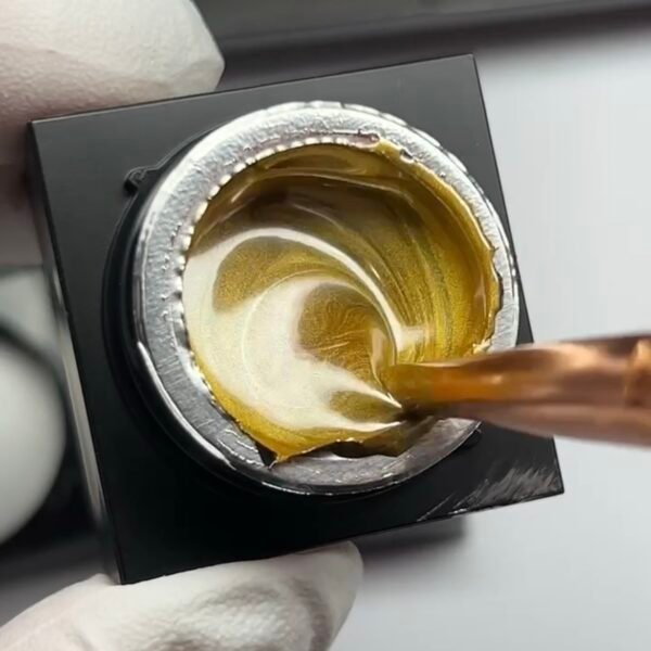 RN RUSSIAN NAILS Gel paint color dorado, 5g