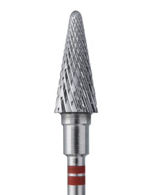 STALEKS PRO Fresa de carburo PINO 6.0mm grano fino, cabeza 14mm PARA ZURDOS