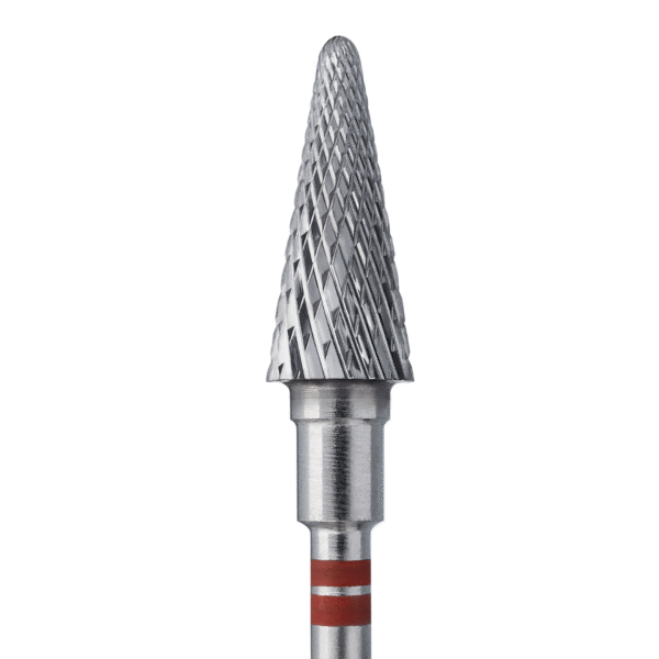 STALEKS PRO Fresa de carburo PINO 6.0mm grano fino, cabeza 14mm PARA ZURDOS