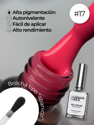 RN RUSSIAN NAILS Gel Polish 15ml (tono 17)
