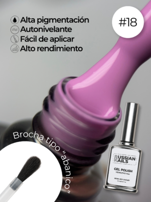 RN RUSSIAN NAILS Gel Polish 15ml (tono 18)