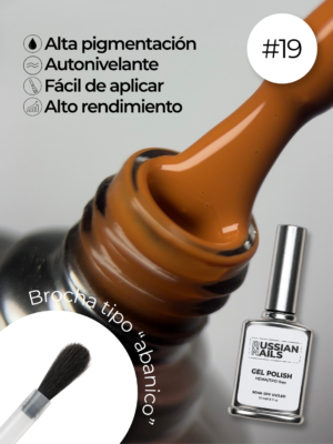 RN RUSSIAN NAILS Gel Polish 15ml (tono 19)