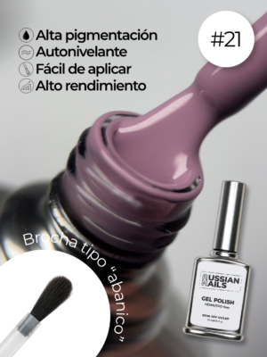 RN RUSSIAN NAILS Gel Polish 15ml (tono 21)