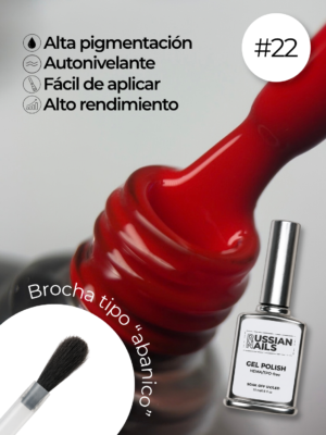 RN RUSSIAN NAILS Gel Polish 15ml (tono 22)