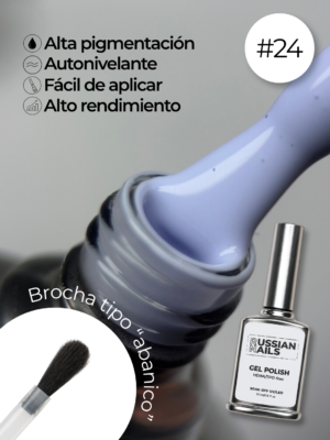 RN RUSSIAN NAILS Gel Polish 15ml (tono 24)
