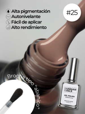 RN RUSSIAN NAILS Gel Polish 15ml (tono 25)