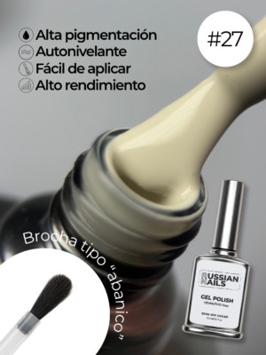 RN RUSSIAN NAILS Gel Polish 15ml (tono 27)