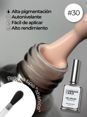 RN RUSSIAN NAILS Gel Polish 15ml (tono 30)