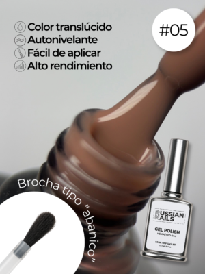 RN RUSSIAN NAILS Gel Polish 15ml (tono 05)