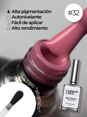 RN RUSSIAN NAILS Gel Polish 15ml (tono 32)