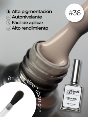 RN RUSSIAN NAILS Gel Polish 15ml (tono 36)