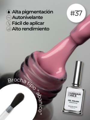 RN RUSSIAN NAILS Gel Polish 15ml (tono 37)