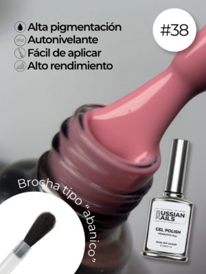 RN RUSSIAN NAILS Gel Polish 15ml (tono 38)