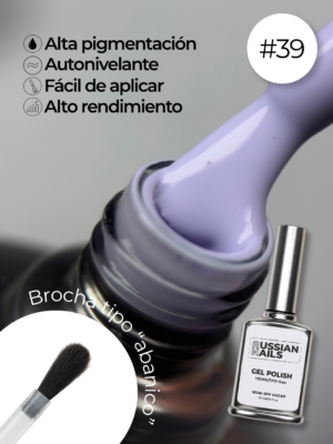 RN RUSSIAN NAILS Gel Polish 15ml (tono 39)