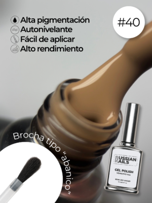 RN RUSSIAN NAILS Gel Polish 15ml (tono 40)