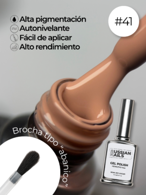 RN RUSSIAN NAILS Gel Polish 15ml (tono 41)