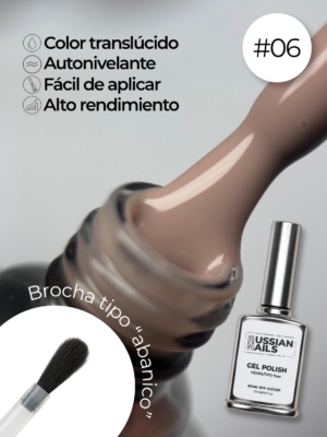 RN RUSSIAN NAILS Gel Polish 15ml (tono 06)