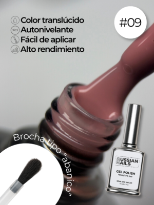 RN RUSSIAN NAILS Gel Polish 15ml (tono 09)