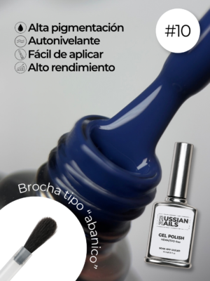 RN RUSSIAN NAILS Gel Polish 15ml (tono 10)
